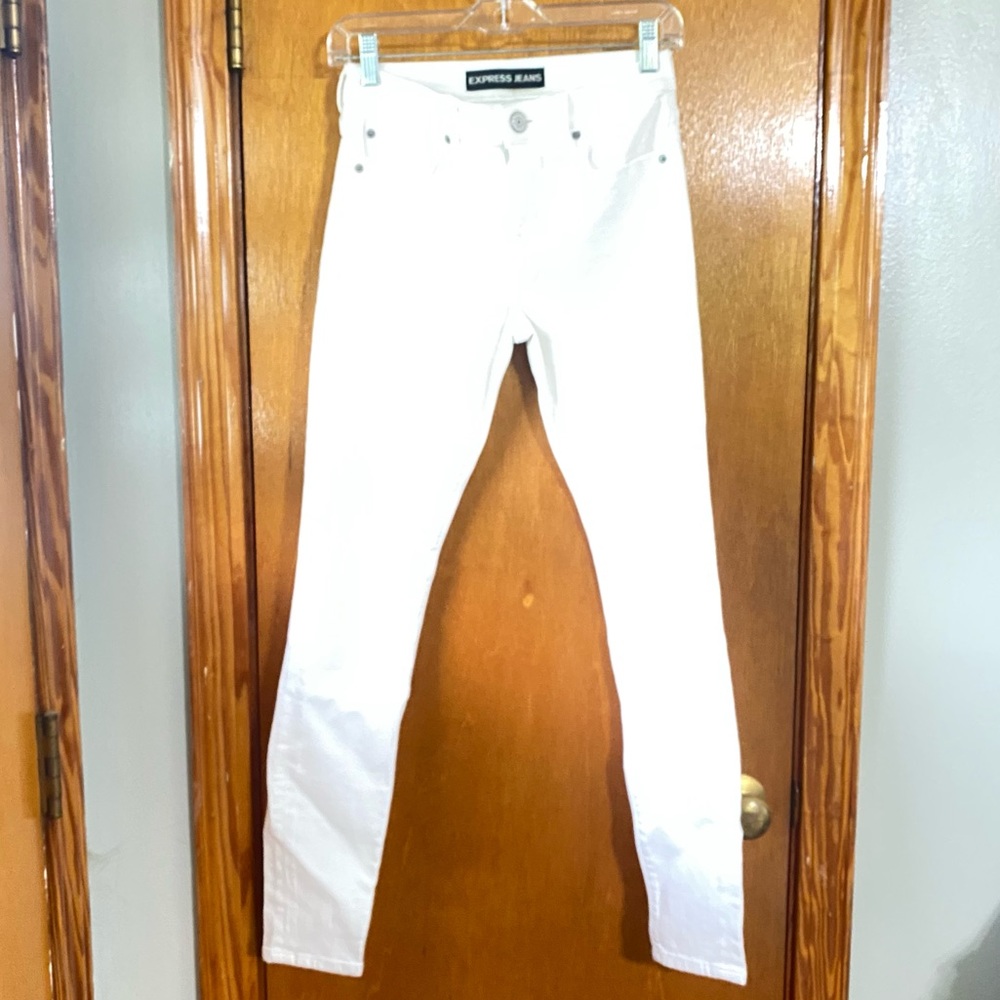 Mid Rise White Jean Legging Express Size 0R